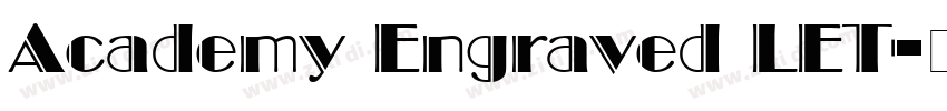 Academy Engraved LET字体转换